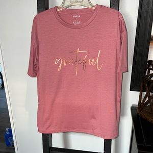 SHEIN Women’s Coral T-Shirt Size Large NWOT